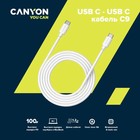 Кабель Canyon UC-9W, Type-C - Type-C, 100 Вт, 5А, передача аудио и видеосигнала, 1.2м, белый 9646037 - фото 10476691