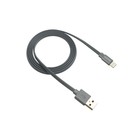 Кабель Canyon MFI-2, Lighting - USB, 2.4А, чип MFI, сертифицирован Apple, 1м, плоский, серый 9646047 - фото 10476708