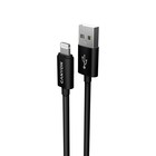 Кабель Canyon MFI-3, Lighting - USB, 2.4А, чип MFI, сертифицирован Apple, 1м, нейлон, черный - фото 51463193 Кабель Canyon MFI-3, Lighting - USB, 2.4А, чип MFI, сертифицирован Apple, 1м, нейлон, черный - фото 51463193