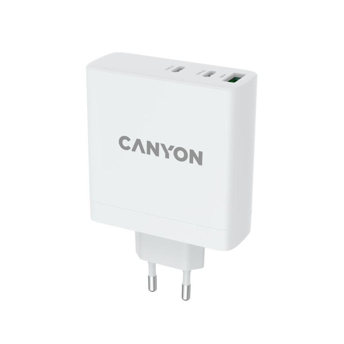 Сетевое зарядное устройство Canyon H-140-01, USB/ USB-C, 140Вт, 5А, GAN, быстрая зарядка - фото 51463234