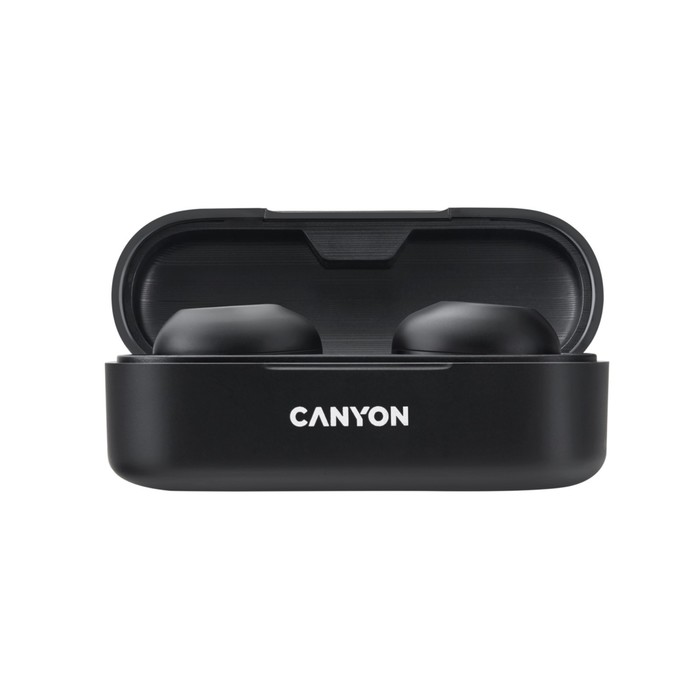 Наушники Canyon TWS-1, вакуумные, микрофон, 45/300 мАч, handsfree, IPX4, черные - фото 51310302