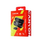 Наушники Canyon TWS-1, вакуумные, микрофон, 45/300 мАч, handsfree, IPX4, черные - фото 51310306 Наушники Canyon TWS-1, вакуумные, микрофон, 45/300 мАч, handsfree, IPX4, черные - фото 51310306