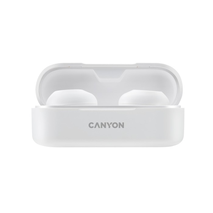 Наушники Canyon TWS-1, вакуумные, микрофон, 45/300 мАч, handsfree, IPX4, белые - фото 51310308