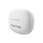 Наушники Canyon TWS-8, вакуумные, микрофон, шумоподавление, BT 5.3, 40/470 мАч, IP33, белые - фото 51310357 Наушники Canyon TWS-8, вакуумные, микрофон, шумоподавление, BT 5.3, 40/470 мАч, IP33, белые - фото 51310357