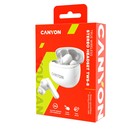 Наушники Canyon TWS-8, вакуумные, микрофон, шумоподавление, BT 5.3, 40/470 мАч, IP33, белые - фото 51310359 Наушники Canyon TWS-8, вакуумные, микрофон, шумоподавление, BT 5.3, 40/470 мАч, IP33, белые - фото 51310359