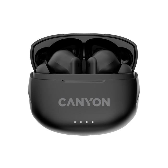 Наушники Canyon TWS-8, вакуумные, микрофон, шумоподавление, BT 5.3, 40/470 мАч, IP33, черные - фото 51310362