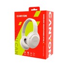 Наушники Canyon CNS-CBTHS3BE, полноразмерные, микрофон, BT 5.1, 300 мАч, бежевые - фото 51327599 Наушники Canyon CNS-CBTHS3BE, полноразмерные, микрофон, BT 5.1, 300 мАч, бежевые - фото 51327599