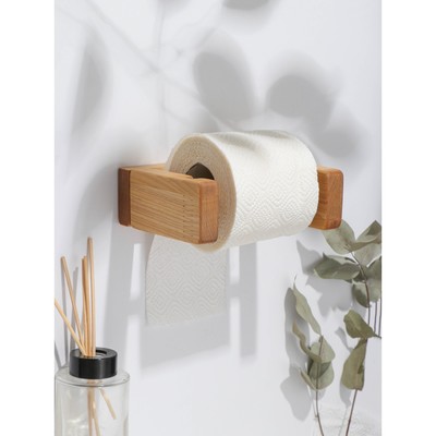 Деревянная полка для туалетной бумаги