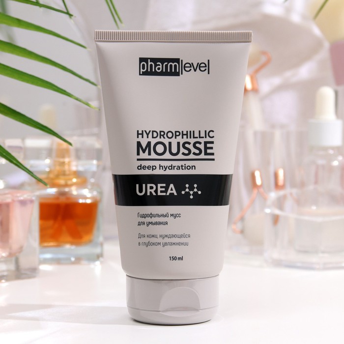 Мусс для умывания Pharmlevel UREA гидрофильный, 150 мл 34907