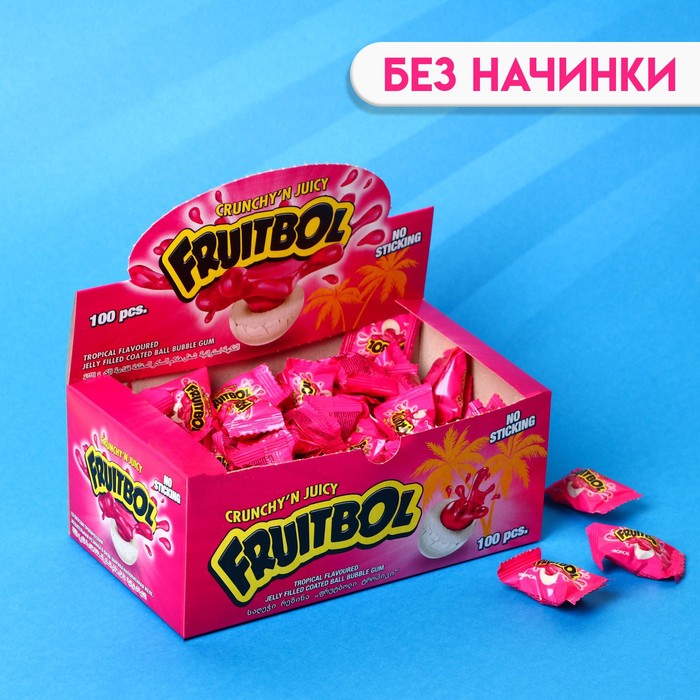 Жевательная резинка FRUITTBOL JELLY тропик, 3,5 г