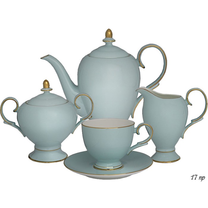 Чайный сервиз Lenardi Blue, 17 предметов - Фото 1