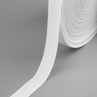 Лента киперная, 20 мм, 50 ± 1 м, цвет отбеленный белый - Фото 2