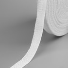 Лента киперная, 15 мм, 50 ± 1 м, цвет отбеленный белый - Фото 2