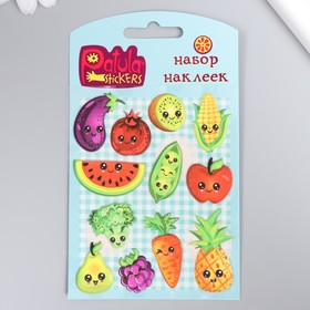 Мягкие наклейки "Фрукты", 9,5х15 см, MP028 9626628