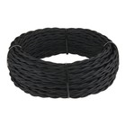 Ретро кабель витой W6452308, 20 м, 2х2,5, цвет чёрный - фото 4111230