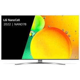 Телевизор LG 55NANO786QA, 55", 3840x2160, DVB-T2/C/S/S2, HDMI 3,USB 2, Smart TV, серебристый