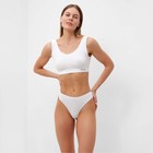 Трусы женские стринги, цвет белый, размер 48 (L) 9625444