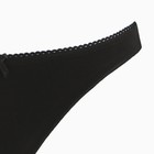 Трусы женские стринги, цвет чёрный, размер 44 (S) - Фото 9