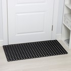 Коврик ячеистый грязесборный, 50×100×1,6 см, цвет чёрный - фото 25389142