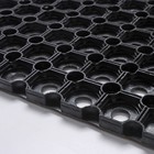 Коврик ячеистый грязесборный, 80×120×1,6 см, цвет чёрный 9618767