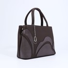 Сумка-тоут "Оливи" на молнии, цвет коричневый - Фото 3