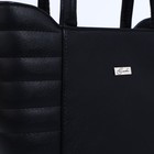 Сумка-тоут "Оливи" на молнии, цвет чёрный - фото 22208254