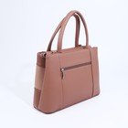 Сумка-тоут "Оливи" на молнии, цвет бежевый/пудровый - фото 22208260