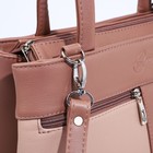 Сумка-тоут "Оливи" на молнии, цвет бежевый/пудровый - фото 22208263