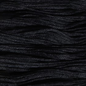 Нитки мулине, хлопок, 8 ± 1 м, цвет чёрный №7214 (комплект 24 шт)