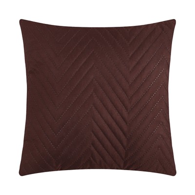 Подушка декоративная Экономь и Я, цвет коричневый, 40х40 см, 100% п/э