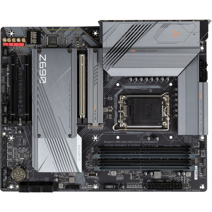 Материнская плата Gigabyte Z690 GAMING X, LGA1700, Z690, 4хDDR4, HDMI, DP, ATX - фото 51316207