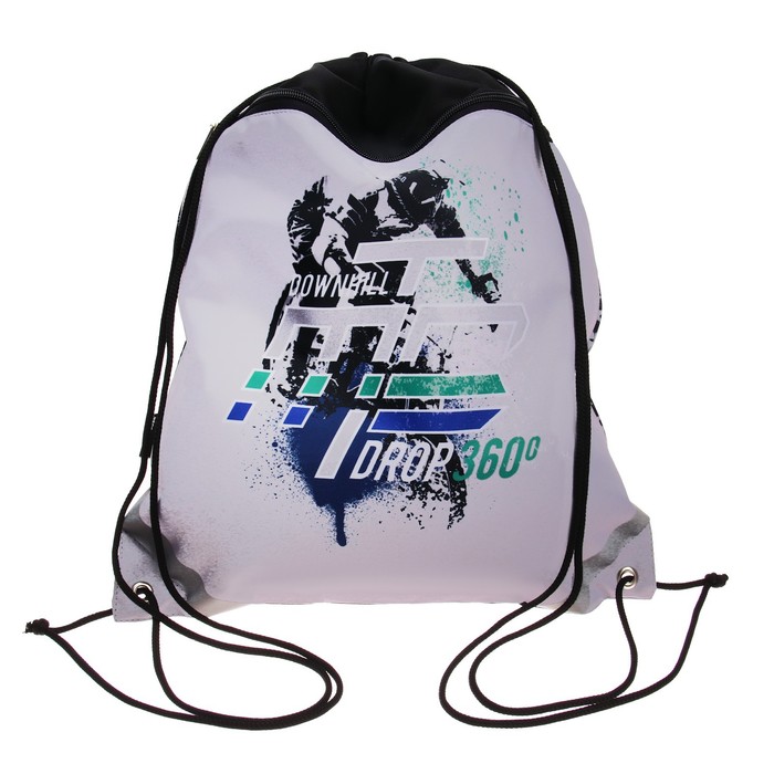 Мешок для обуви с карманом 500 х 410 мм, Erich Krause, плотность 300D, светоотражающая полоса, вентилируемый, Downhill - Фото 1