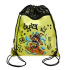 Мешок для обуви с карманом 500 х 410 мм, Erich Krause, плотность 300D, светоотражающая полоса, вентилируемый, Funny Guys - Фото 1