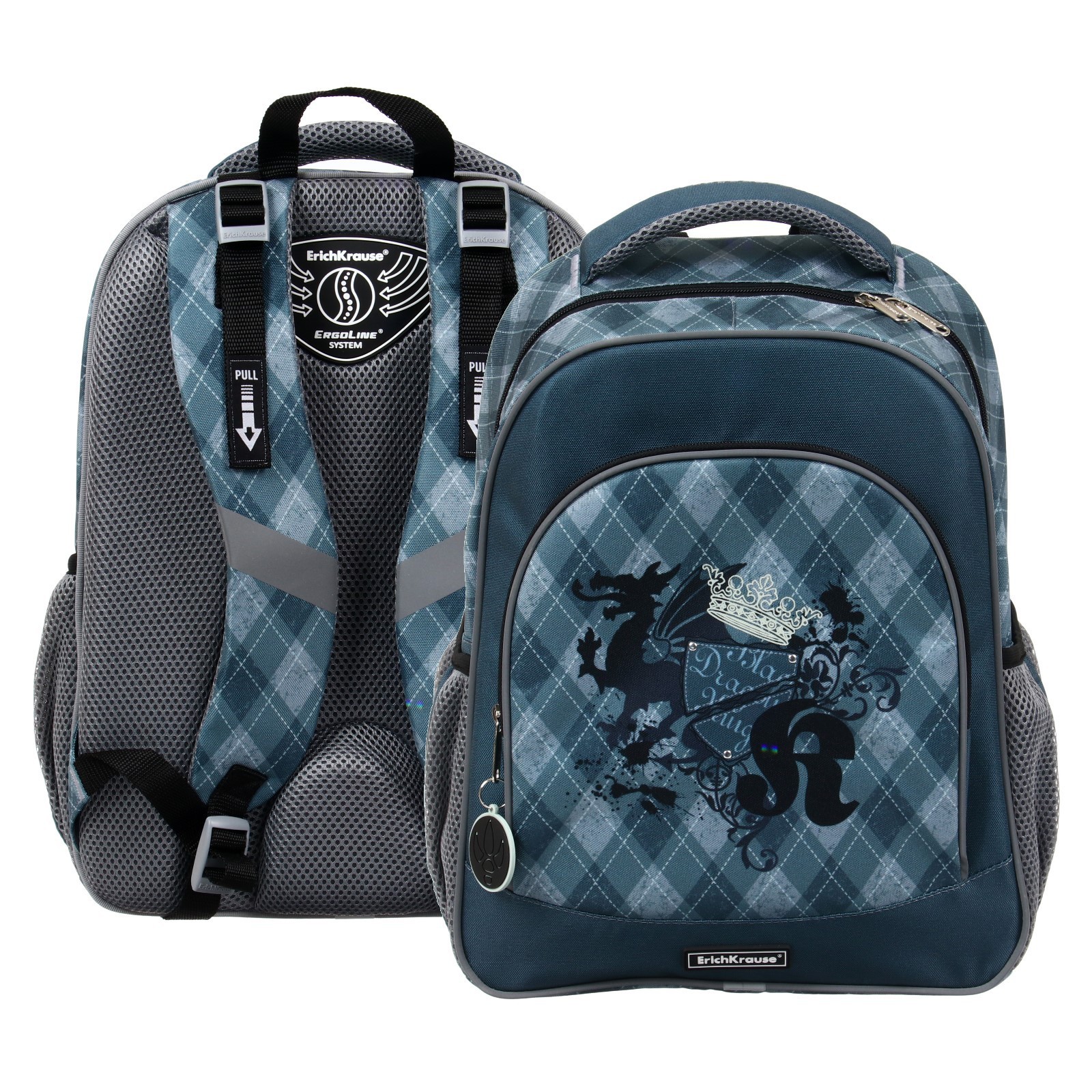 Рюкзак школьный Erich Krause ErgoLine 15L, 39 х 28 х 14 см ...