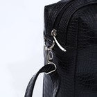 Сумка-саквояж "Оливи" на молнии, длинный ремень, цвет чёрный - фото 22209337