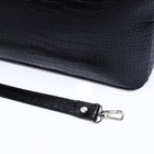 Сумка-саквояж "Оливи" на молнии, длинный ремень, цвет чёрный - фото 22209338