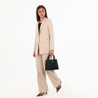 Сумка женская на молнии «Оливи», цвет чёрный - фото 27644731