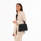 Сумка женская на молнии «Оливи», цвет чёрный - фото 27644729