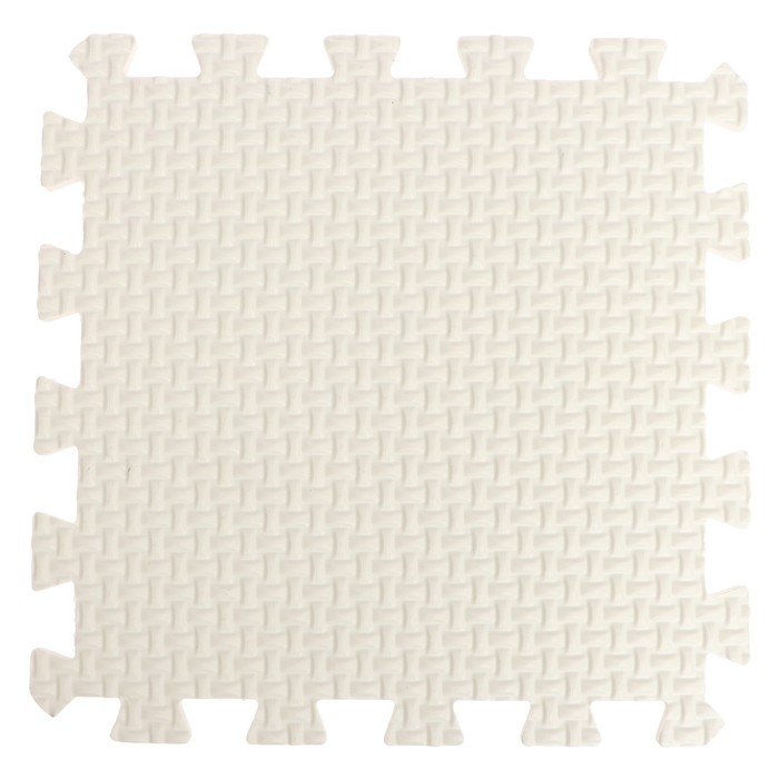 Мягкий пол универсальный, 33 × 33 см, цвет белый - фото 1909180097