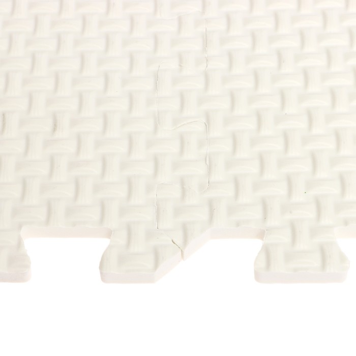 Мягкий пол универсальный, 33 × 33 см, цвет белый - фото 1909180100