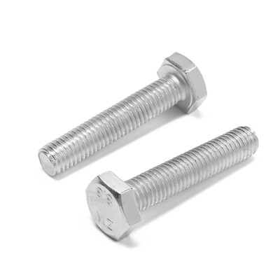 Болт ТУНДРА, оцинкованный, DIN 933, класс прочности 8.8, М10×50 мм, 1 кг