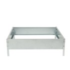 Клумба оцинкованная, 80×80×15 см, серая, «Квадро», Greengo - Фото 8