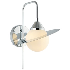 Светильник настенный Stilfort 2125/09/01W Saturn, 1х5Вт, G9, LED, 250х250х350 мм, цвет хром 9684935