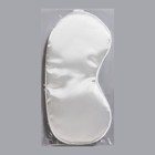Маска для сна «ШЁЛК», 19 × 10 см, резинка одинарная, цвет белый - фото 9282281