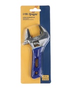 Ключ разводной ТУНДРА, укороченная обрезиненная рукоятка, широкий захват до 30 мм, 140 мм - Фото 9