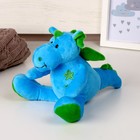 Мягкая игрушка «Дракоша со звёздами», 14 см, цвет голубой - фото 3767120