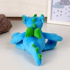 Мягкая игрушка «Дракоша со звёздами», 14 см, цвет голубой - фото 3767121