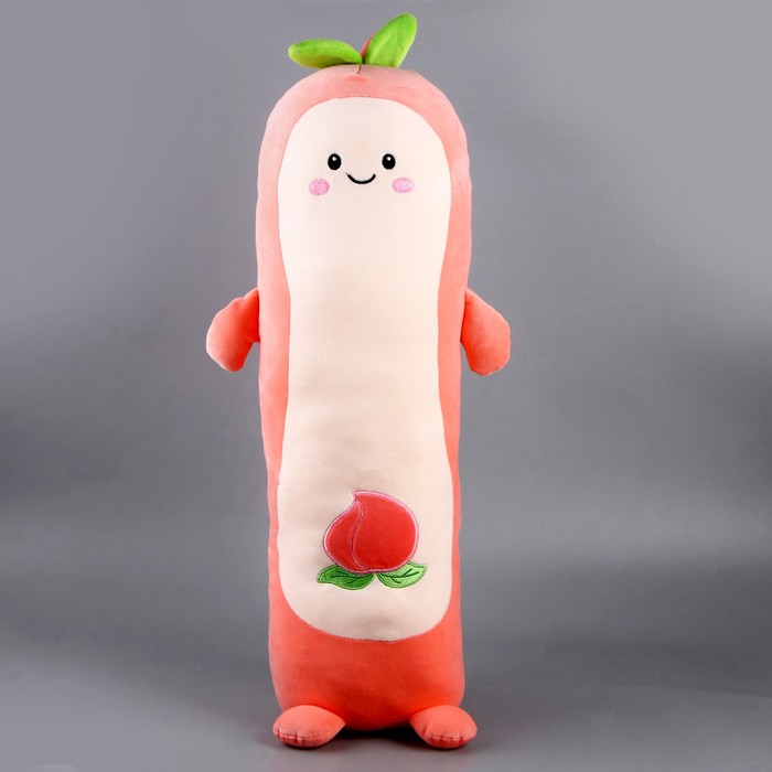 Мягкая игрушка-подушка «Персик», 65 см, цвет розовый - фото 1907718080
