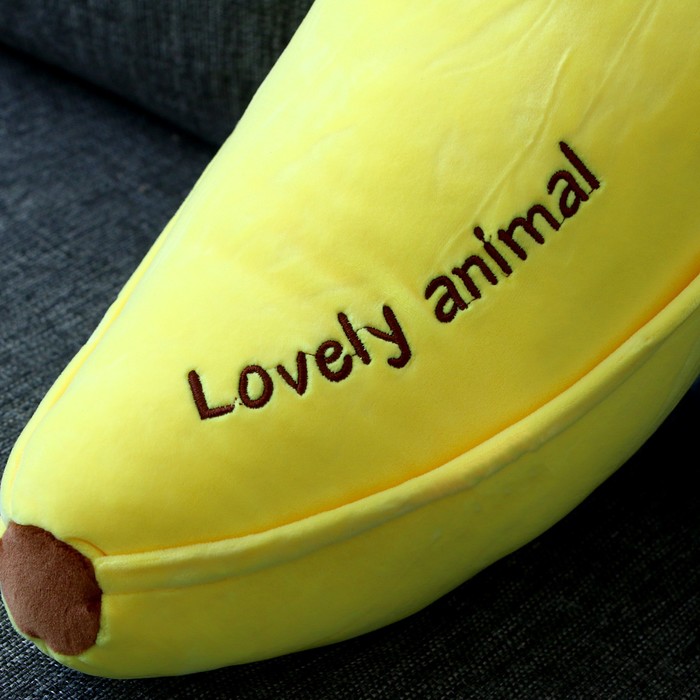 Мягкая игрушка-подушка «Зайка-банан», 65 см, цвет жёлтый - фото 1907718085