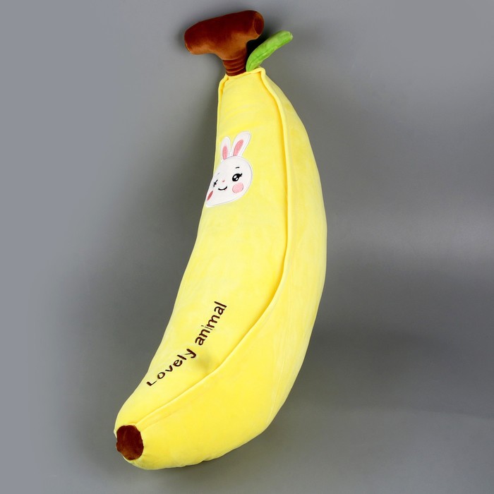 Мягкая игрушка-подушка «Зайка-банан», 65 см, цвет жёлтый - фото 1907718089